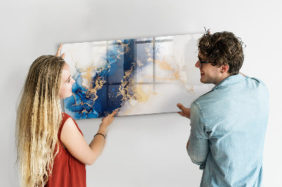 Tableau effaçable magnétique Motif en marbre