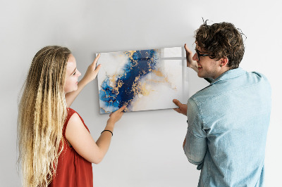 Tableau effaçable magnétique Motif en marbre