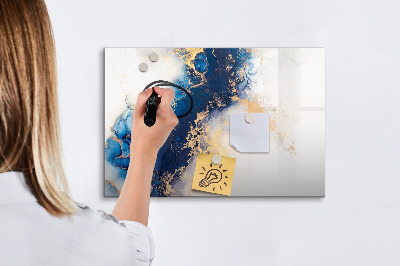 Tableau effaçable magnétique Motif en marbre