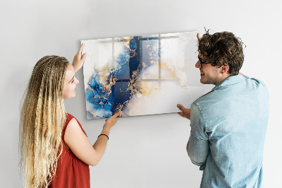 Tableau effaçable magnétique Motif en marbre