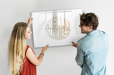 Tableau effaçable magnétique Bonjour l'été
