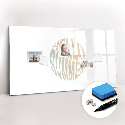 Tableau effaçable magnétique Bonjour l'été