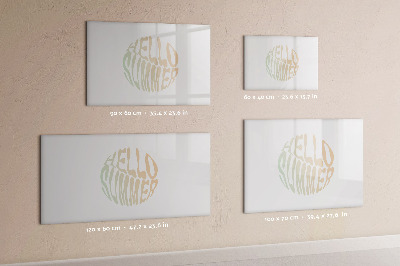 Tableau effaçable magnétique Bonjour l'été