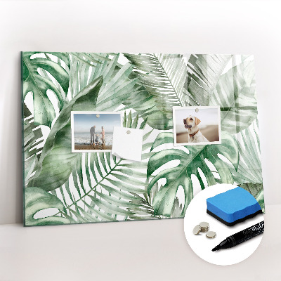 Tableau effaçable magnétique Feuilles de plantes