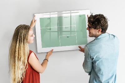 Tableau verre magnétique Organisateur de bureau