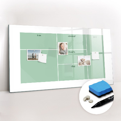 Tableau verre magnétique Organisateur de bureau