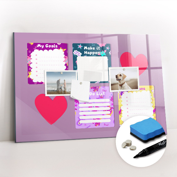 Tableau effaçable magnétique Notes de monstre