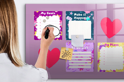 Tableau effaçable magnétique Notes de monstre