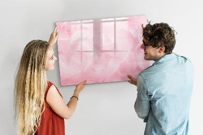 Tableau magnétique mural Abstraction de plumes