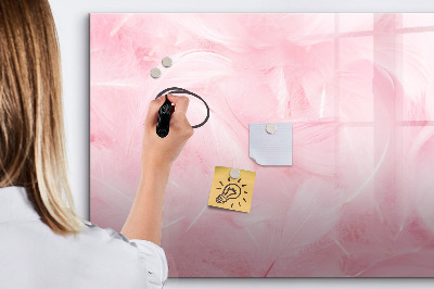 Tableau magnétique mural Abstraction de plumes