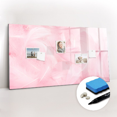 Tableau magnétique mural Abstraction de plumes