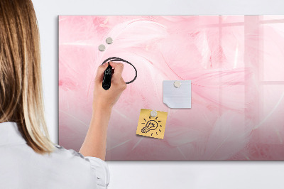 Tableau magnétique mural Abstraction de plumes