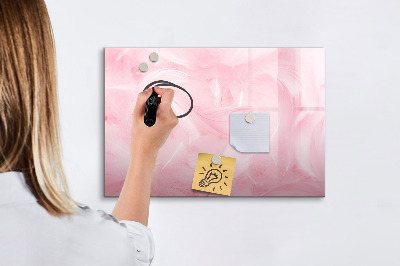 Tableau magnétique mural Abstraction de plumes