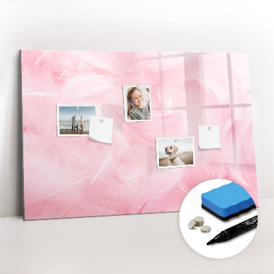 Tableau magnétique mural Abstraction de plumes