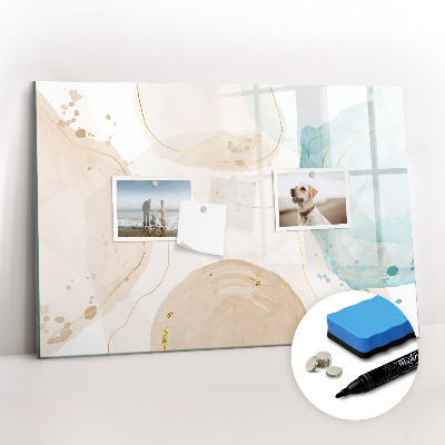 Tableau effaçable magnétique Taches d'aquarelle