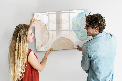 Tableau effaçable magnétique Taches d'aquarelle