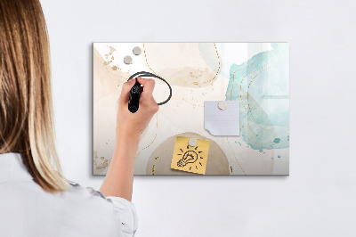 Tableau effaçable magnétique Taches d'aquarelle