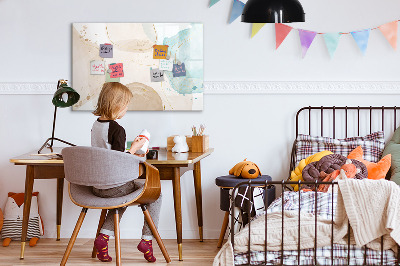 Tableau effaçable magnétique Taches d'aquarelle