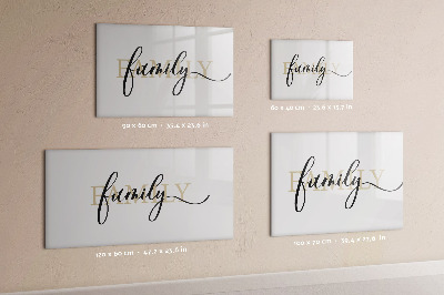 Tableau effaçable magnétique La famille d'inscriptions