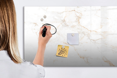 Tableau effaçable magnétique Marbre élégant