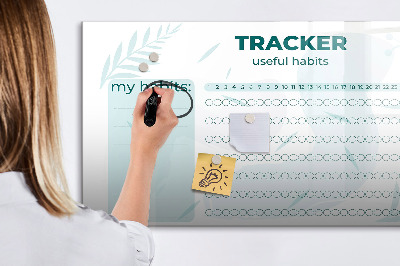 Tableau magnétique mural Planificateur d'habitudes