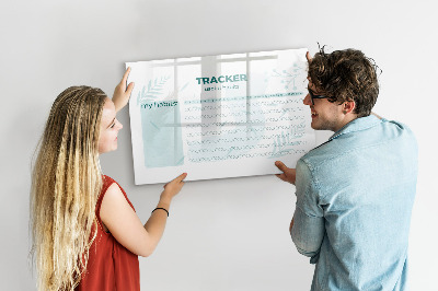 Tableau magnétique mural Planificateur d'habitudes