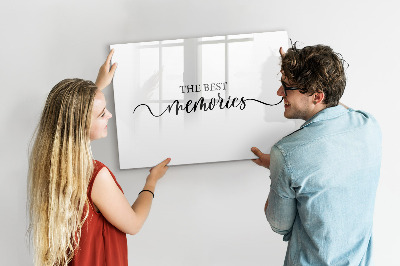 Tableau effaçable magnétique Inscription de souvenirs