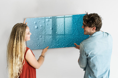 Tableau verre magnétique Gouttes d'eau