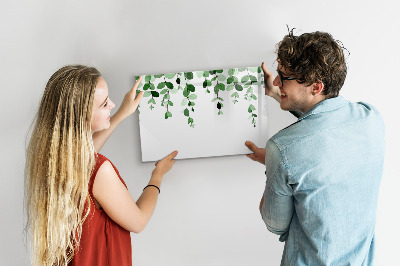 Tableau magnétique mural Feuilles de plantes