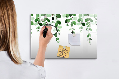 Tableau magnétique mural Feuilles de plantes
