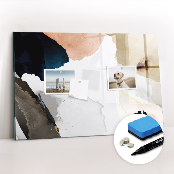 Tableau effaçable magnétique Taches d'abstraction