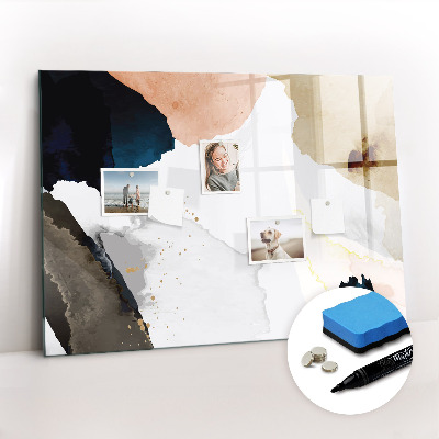 Tableau effaçable magnétique Taches d'abstraction