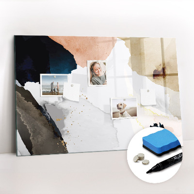 Tableau effaçable magnétique Taches d'abstraction