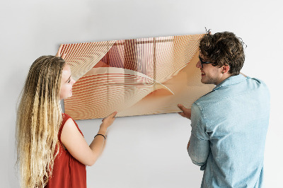 Tableau effaçable magnétique Motif abstrait de vagues