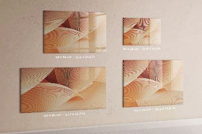 Tableau effaçable magnétique Motif abstrait de vagues