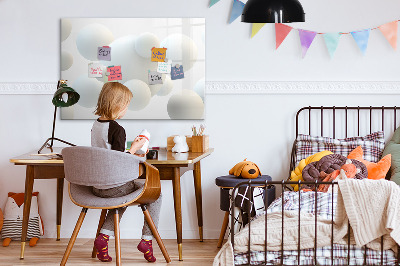 Tableau verre magnétique Boules d'abstraction