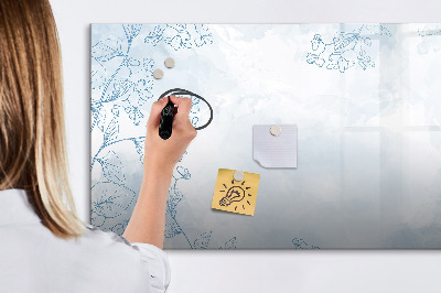 Tableau magnétique mural Croquis de plantes