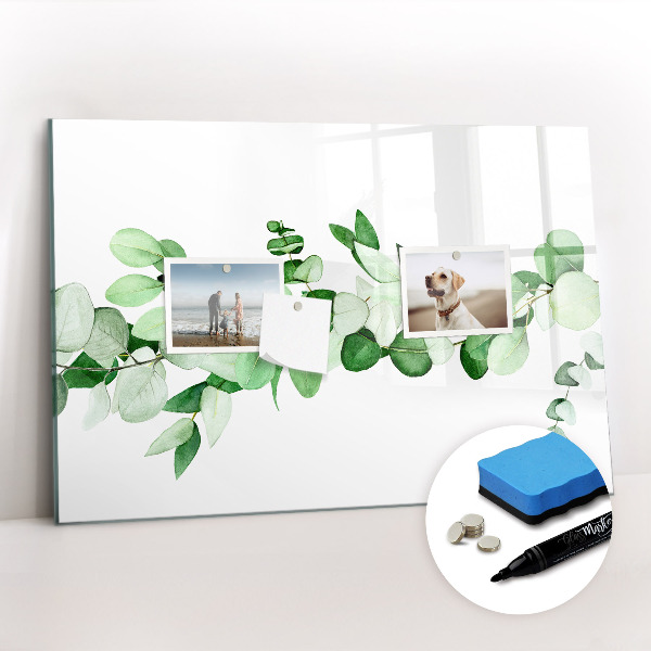 Tableau verre magnétique Une branche d'une plante