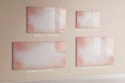 Tableau effaçable magnétique marbre rose