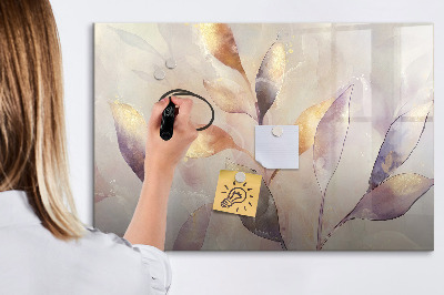 Tableau magnétique mural Plantes à l'aquarelle