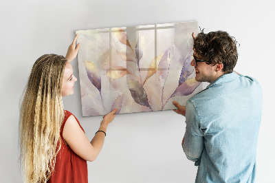 Tableau magnétique mural Plantes à l'aquarelle