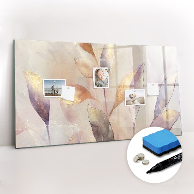 Tableau magnétique mural Plantes à l'aquarelle