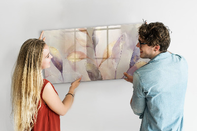 Tableau magnétique mural Plantes à l'aquarelle