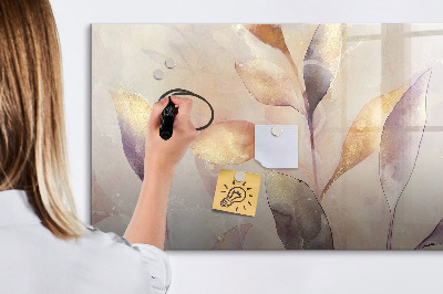 Tableau magnétique mural Plantes à l'aquarelle