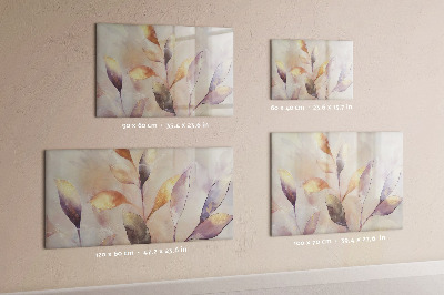 Tableau magnétique mural Plantes à l'aquarelle