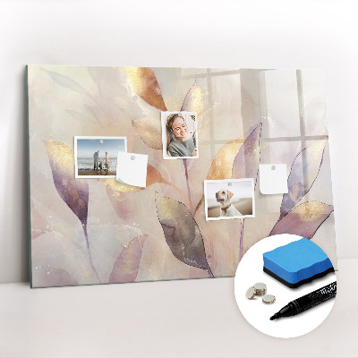 Tableau magnétique mural Plantes à l'aquarelle