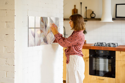 Tableau magnétique mural Plantes à l'aquarelle