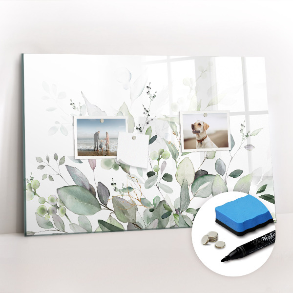 Tableau magnétique mural Feuilles de plantes