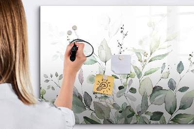 Tableau magnétique mural Feuilles de plantes