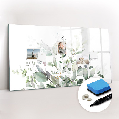 Tableau magnétique mural Feuilles de plantes